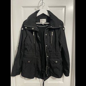 BCBGeneration Black Raincoat/Utility Jacket - Size S